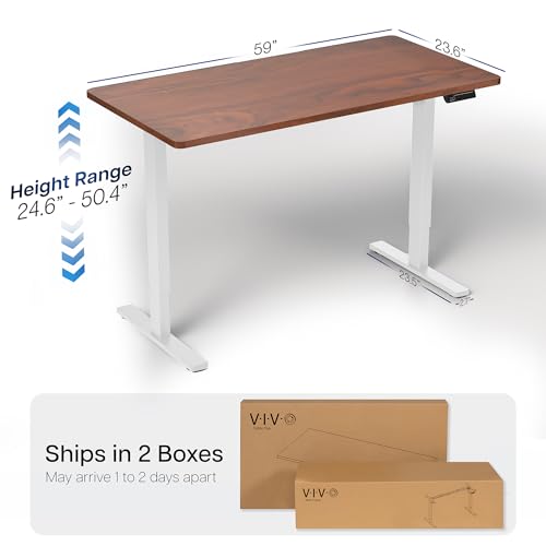 Dark Walnut Top / White Frame