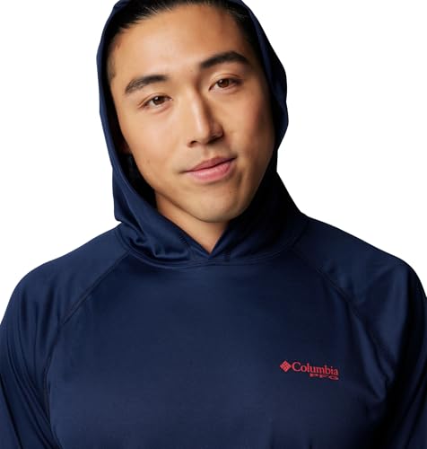 Collegiate Navy/Sunset Red Logo