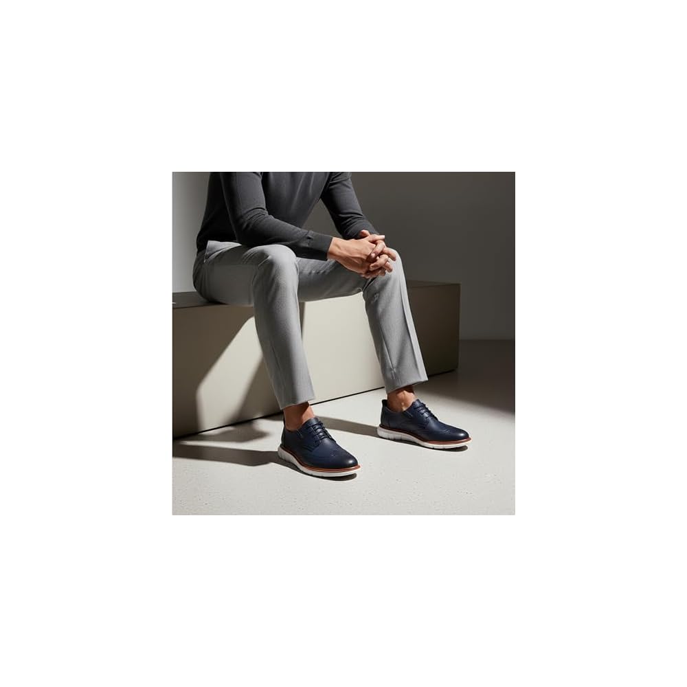 Navy Grainy Leather