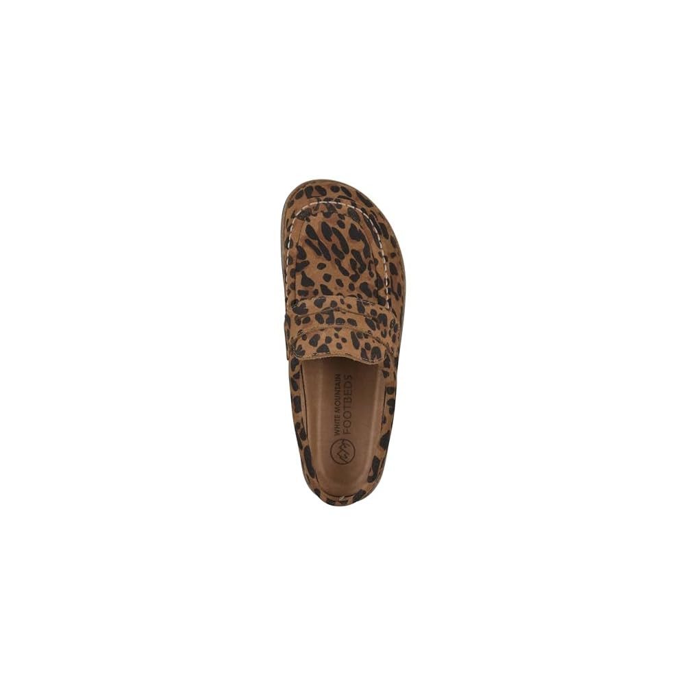 Brown Leopard Suede