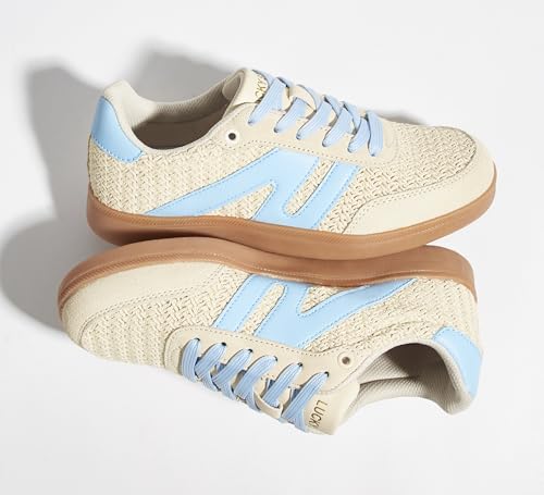Beige/Blue W