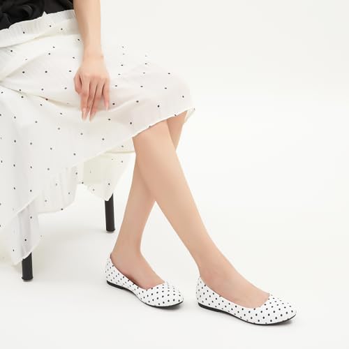 White Polka Dots