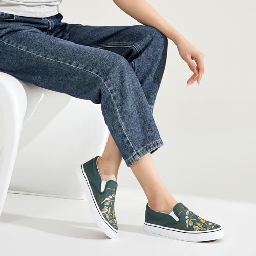 Dark Green Embroidery