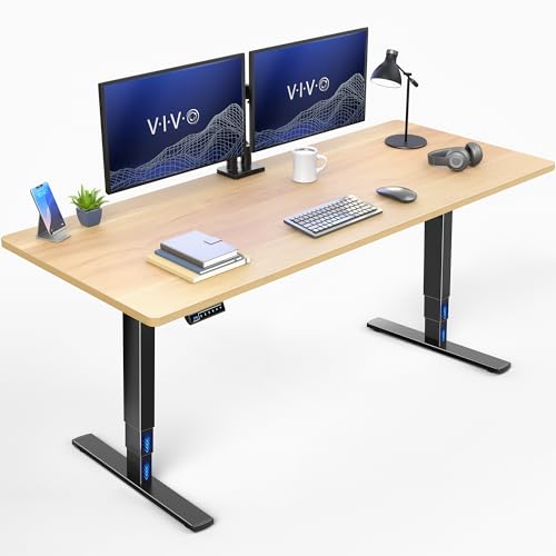 Light Wood Top / Black Frame