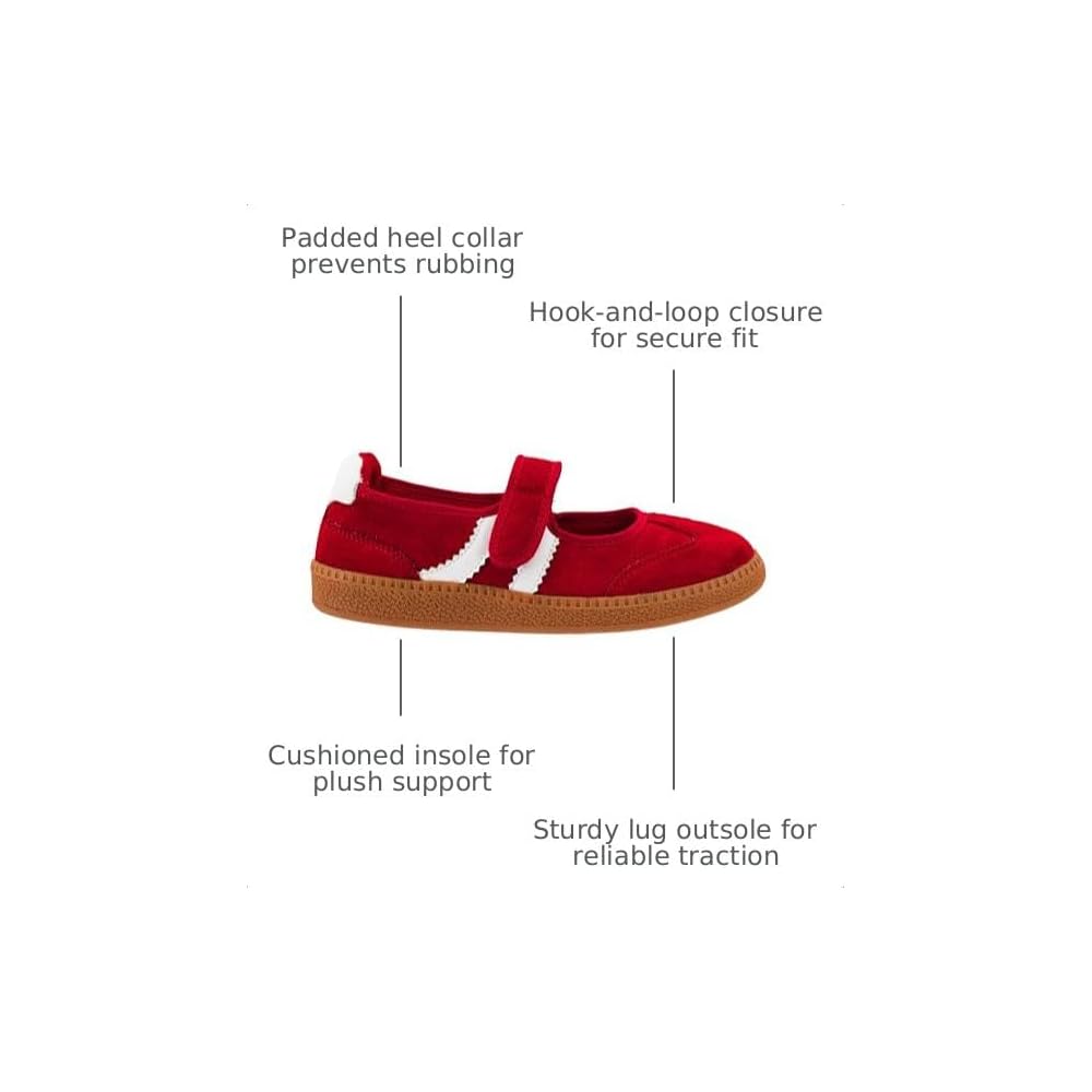 Red Faux Suede