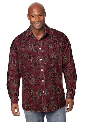 Deep Burgundy Paisley