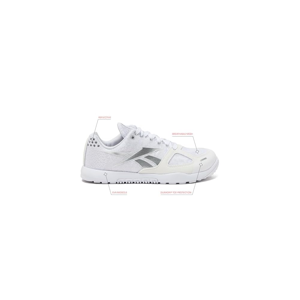 White/Silver Metallic