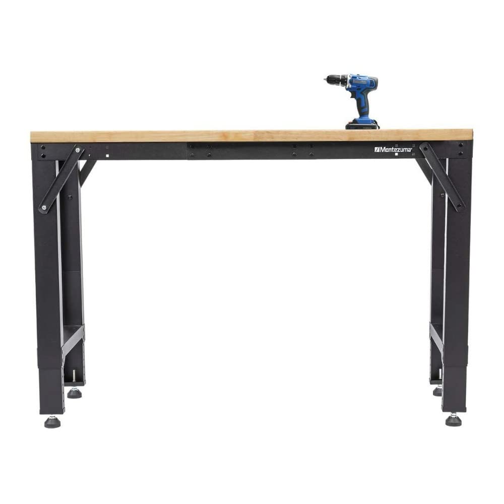 Montezuma Adjustable Steel Multi-Use Workspace Frame, 64" x 17" x 41"