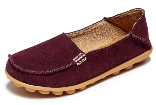 Burgundy Shearling