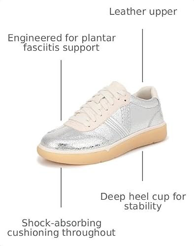 Silver Metallic Leather