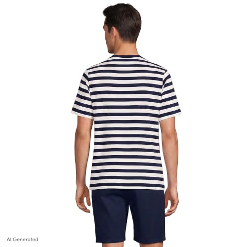 Navy/Ivory Stripe
