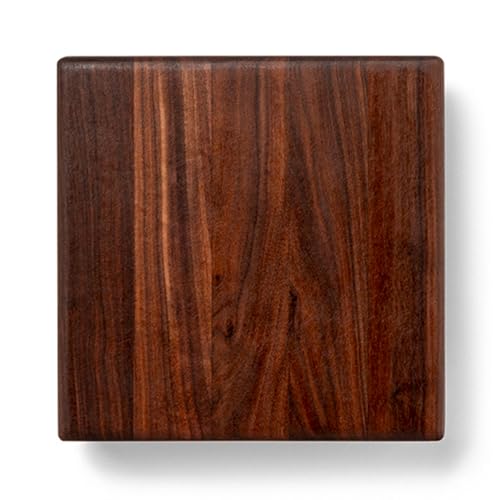 Walnut with Stainless Steel Feet