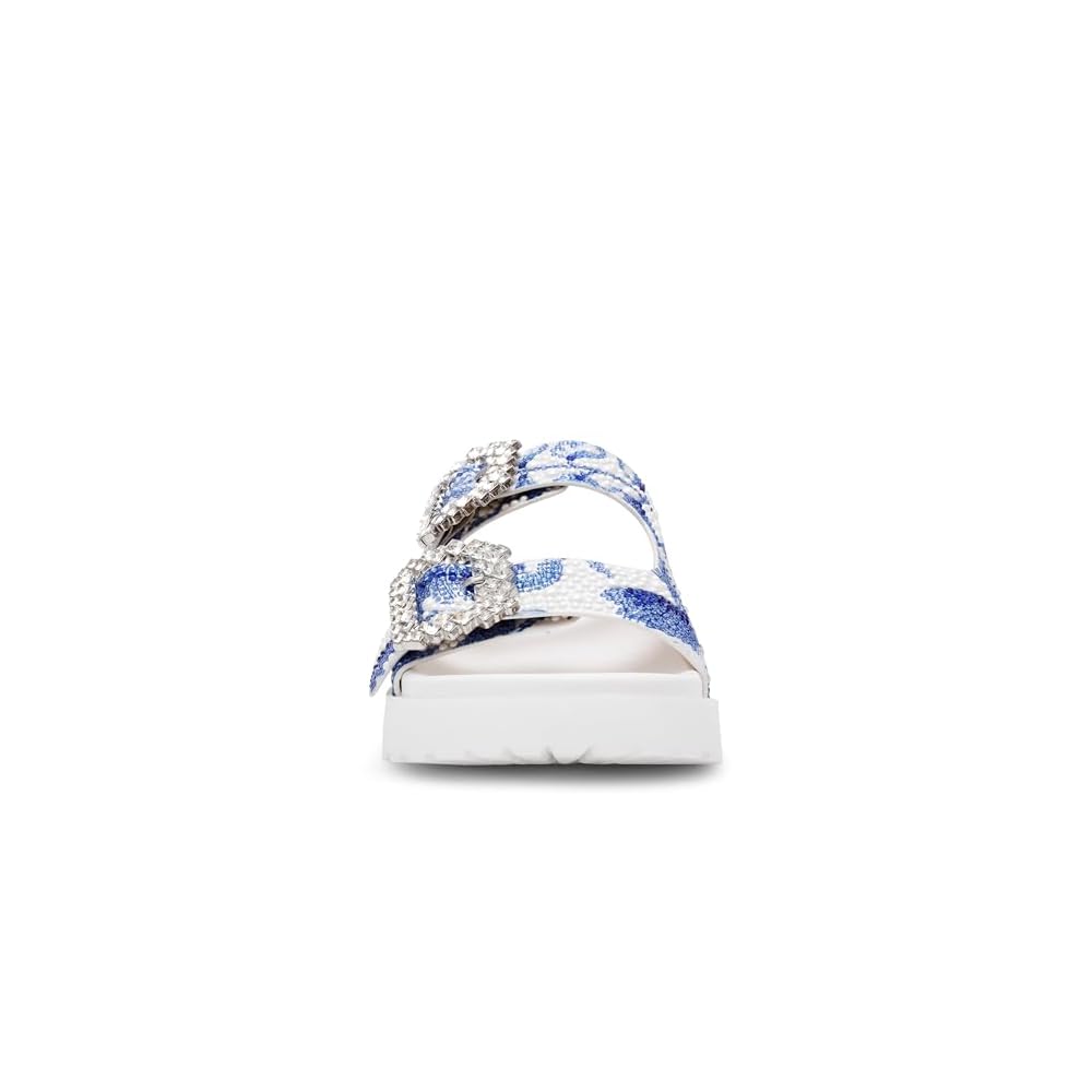 White/Blue Floral