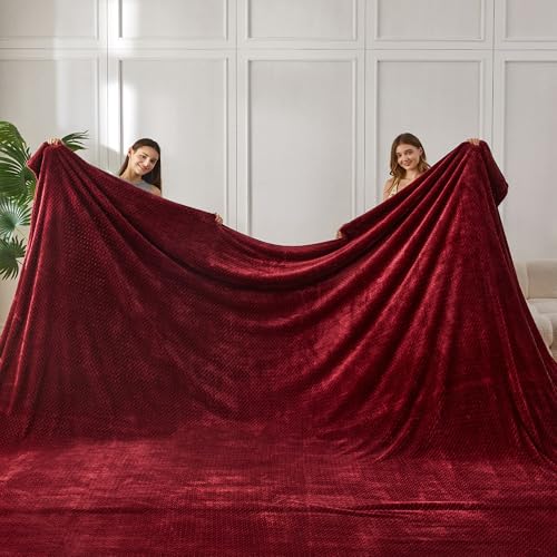 Jacquard Burgandy Red