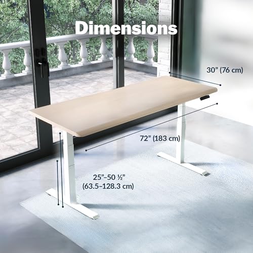 Light Wood Top / White Legs