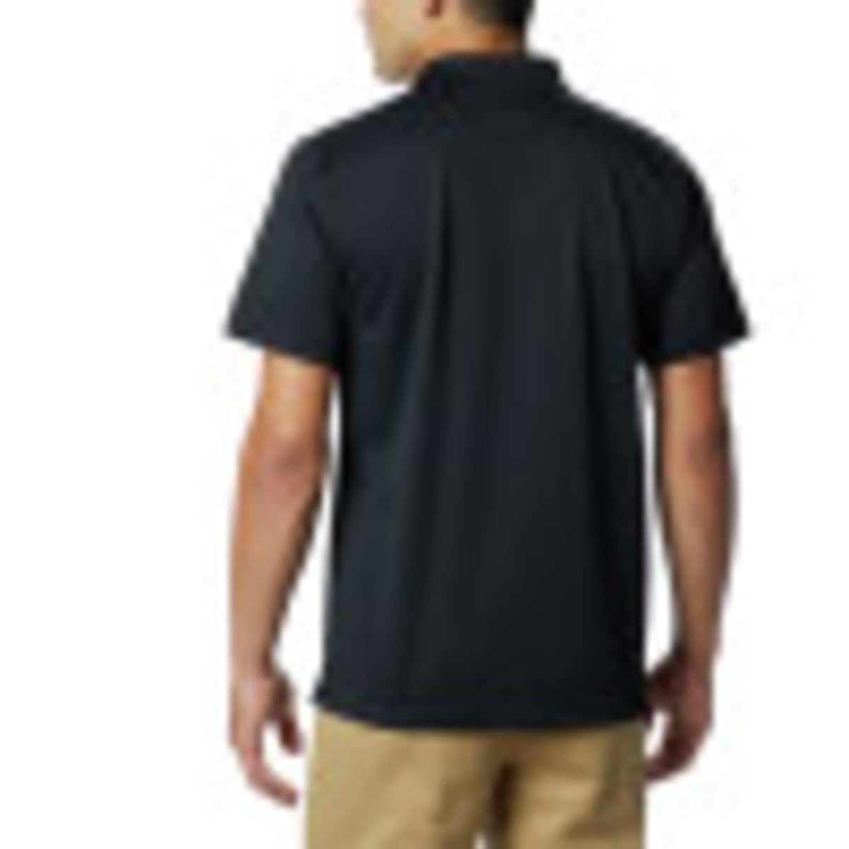 Columbia Men's Big & Tall Utilizer Short Sleeve Wicking Polo with UV Protection, Black, Large Tall