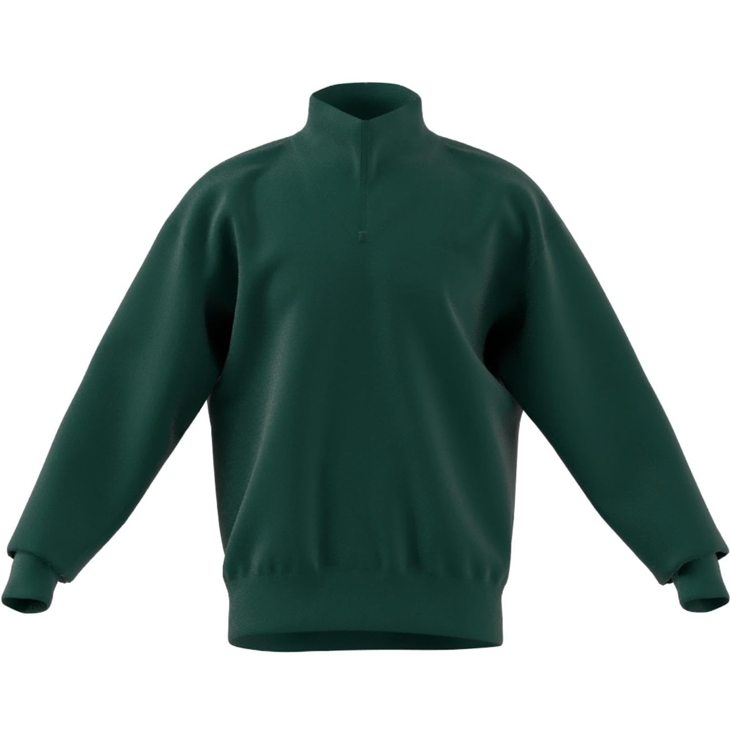 adidas Men's Tall Size All SZN Fleece Quarter-Zip Crewneck Swearshirt, Collegiate Green