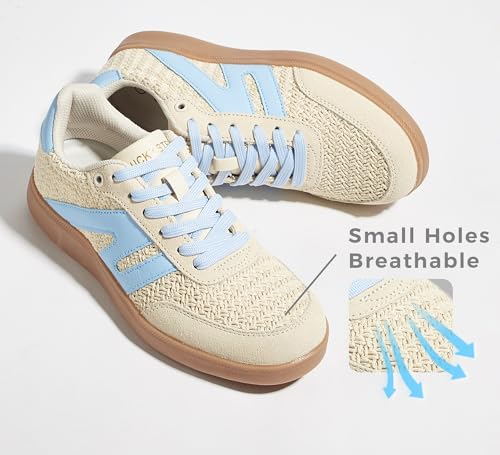 Beige/Blue W