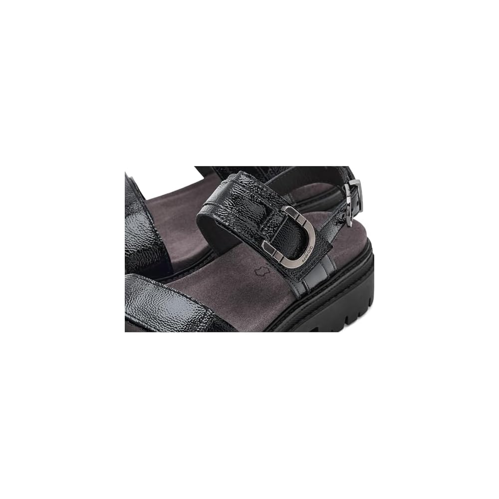 Black Crinkle Patent Leather