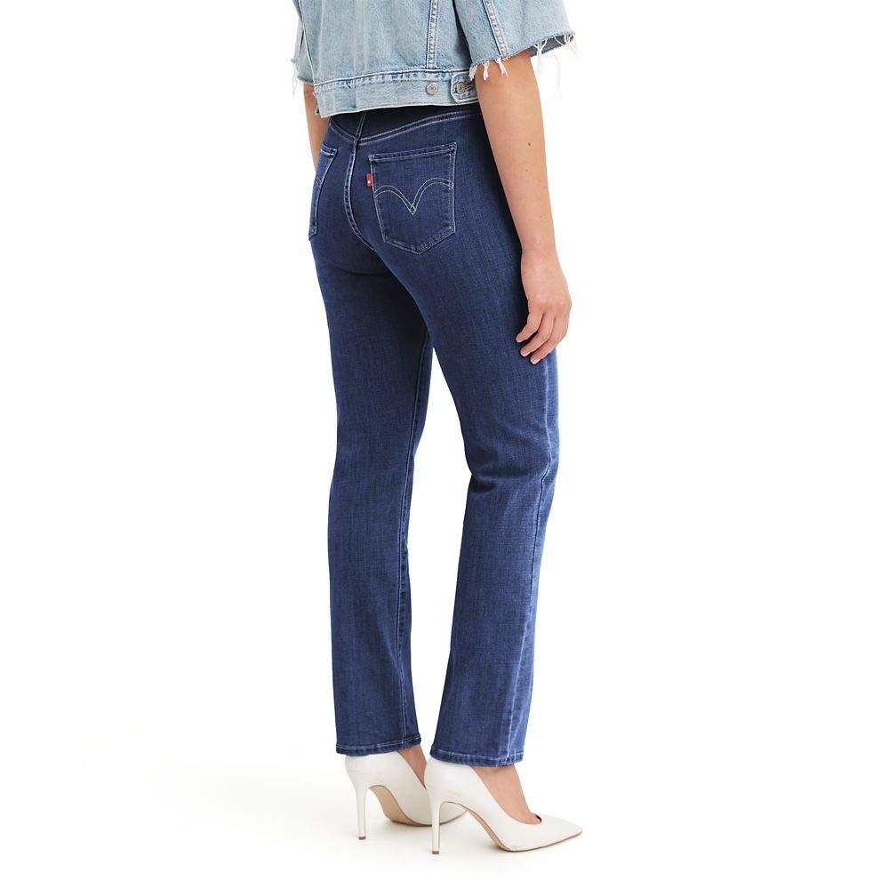 Levi's Womens Classic Straight (Also Available In Plus) Jeans, Lapis Dark Horse, 33 Long US