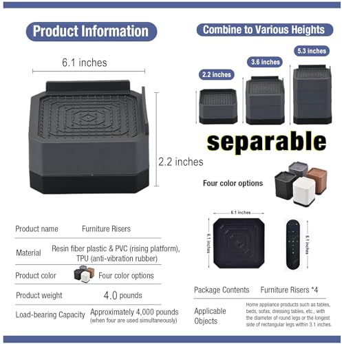 Square-4 Pack-black