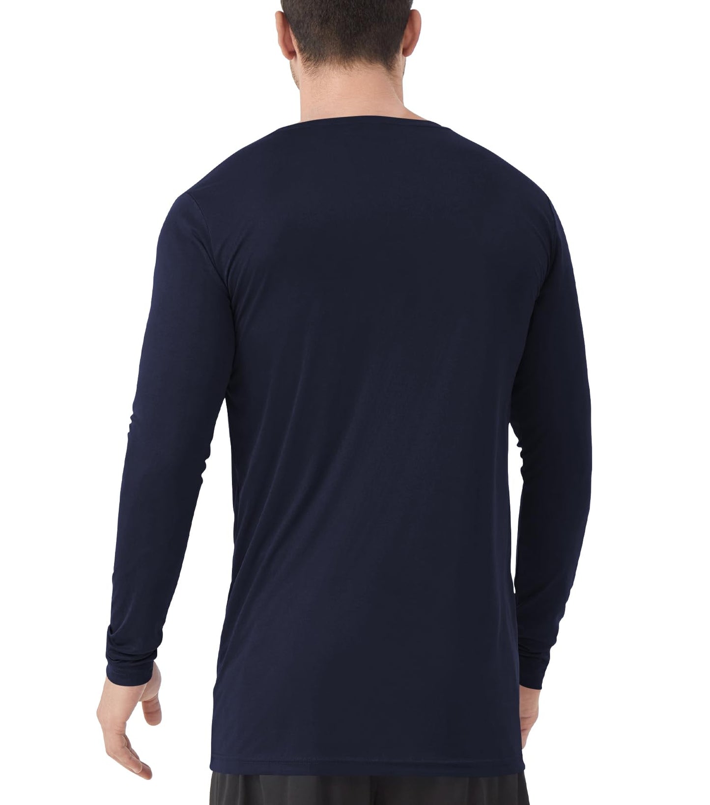 Men's Tall Rash Guard Long Sleeve T Shirts - UPF 50+ Sun Protection Tee Shirt for Fishing, Swim, Hiking Navy