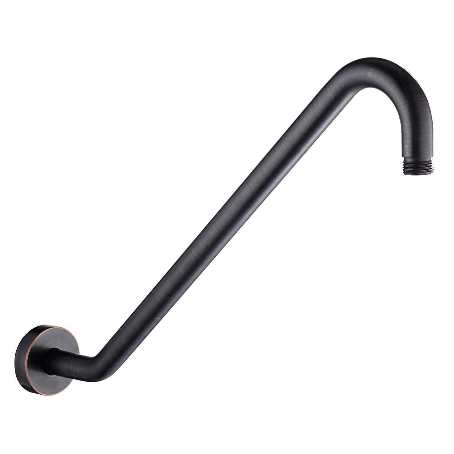 Uvish 17" Shower Head Riser Pipe, Stainless Steel High Rise Long Neck Shower Head Arm Extender for Rain Shower Head, Standard 1/2" Connection, Oil Rubbed Bronze