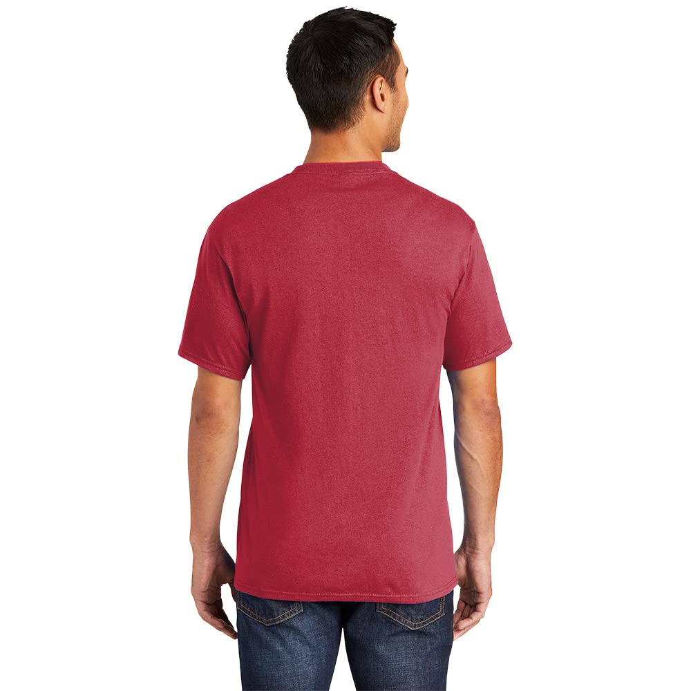 Port & Company Men's Tall 50/50 Cotton/Poly T Shirts 4XLT Red