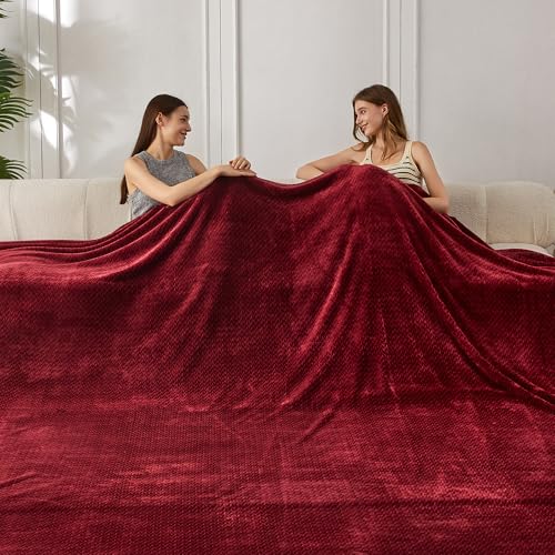 Jacquard Burgandy Red