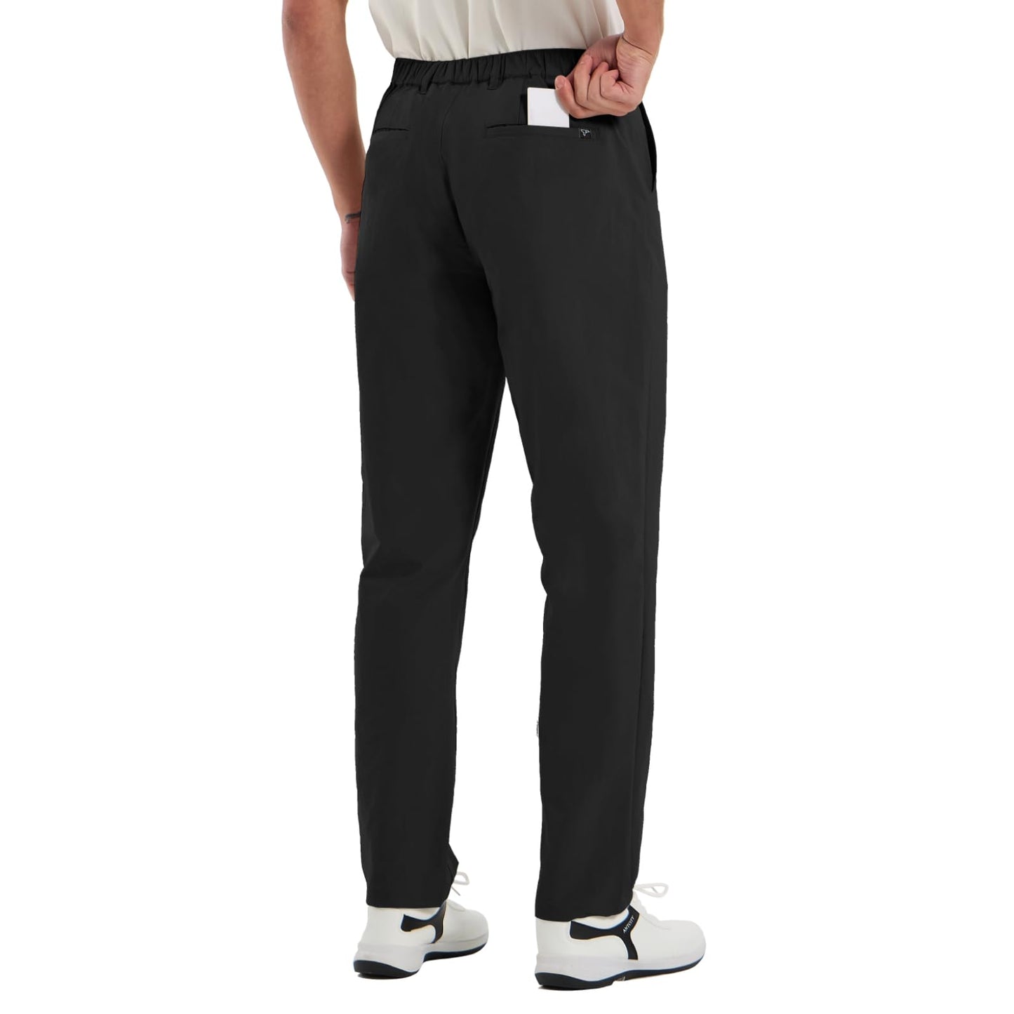 TALL MAXX Tall Men's 36"/38" Inseam Classic-Fit Casual Chino Pants Black