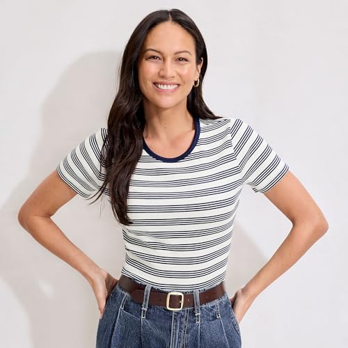 Ivory/Deep Sea Quad Stripe