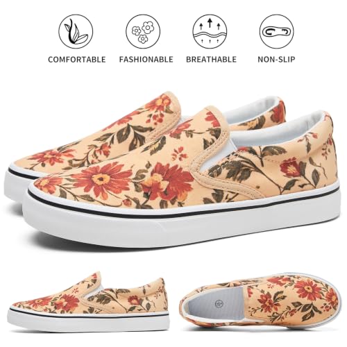 Vintage Floral Tan Base