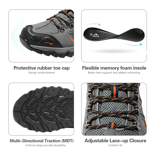Black/Dark Grey/Orange-pu
