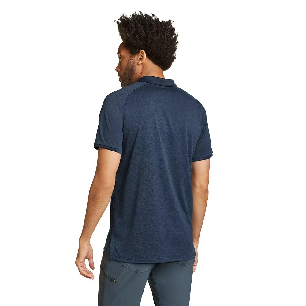 Eddie Bauer Men's Resolution Pro Short-Sleeve Polo 2.0, Medium Indigo, XX-Large, Tall