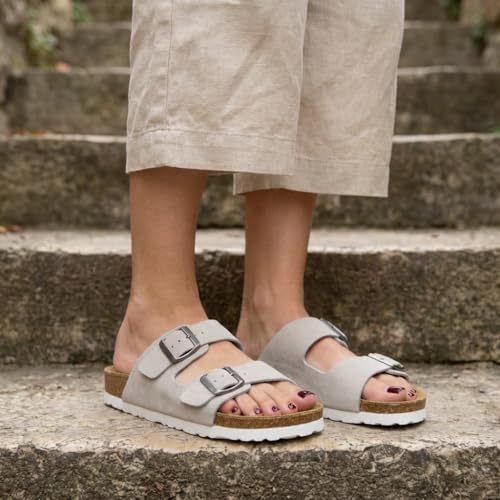 Stone Vegan Suede