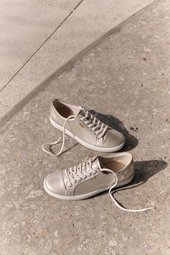 Pure White Gold Leather