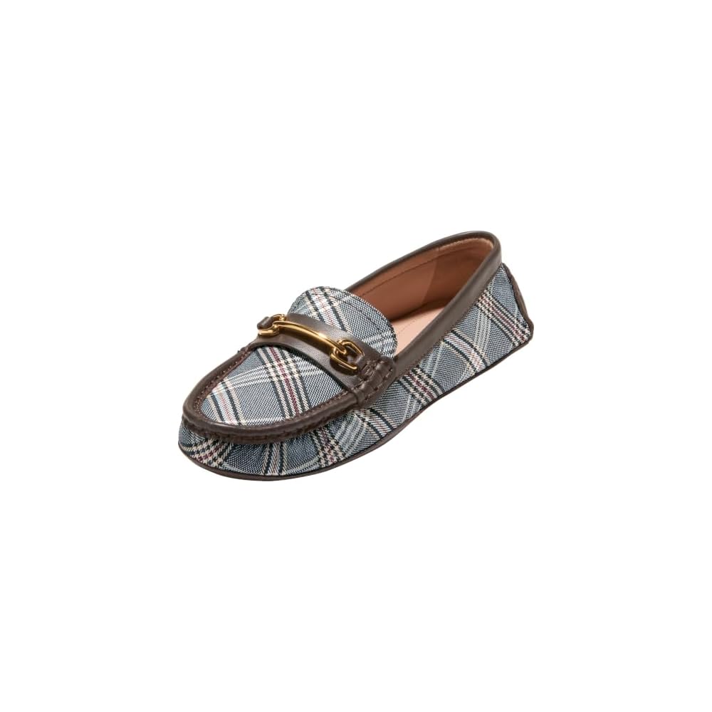 Classic Plaid Textile/Dark Chocolate Leather
