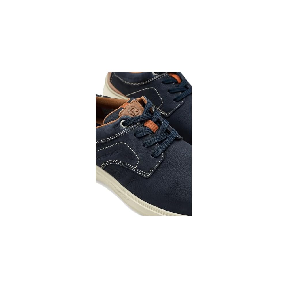 Dark Blue/Brown Leather