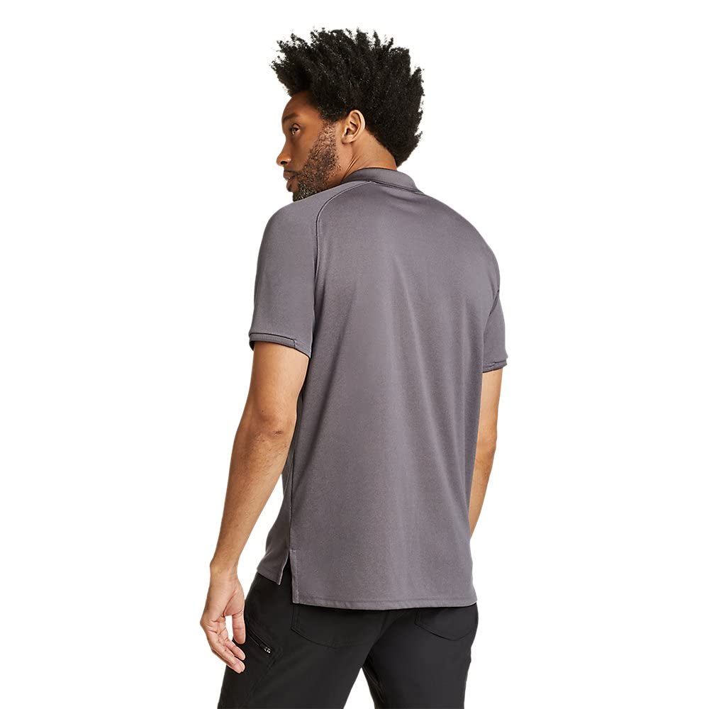 Eddie Bauer Men's Resolution Pro Short-Sleeve Polo Shirt 2.0, Frost Gray, X-Large, Tall