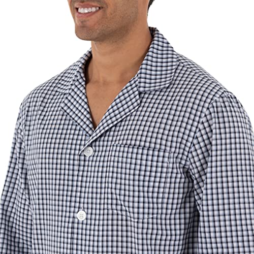 Navy/White Check - Long Sleeve