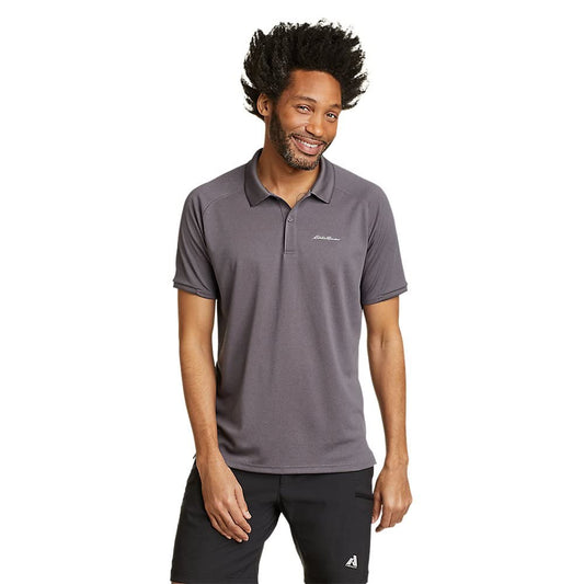Eddie Bauer Men's Resolution Pro Short-Sleeve Polo Shirt 2.0, Frost Gray, X-Large, Tall