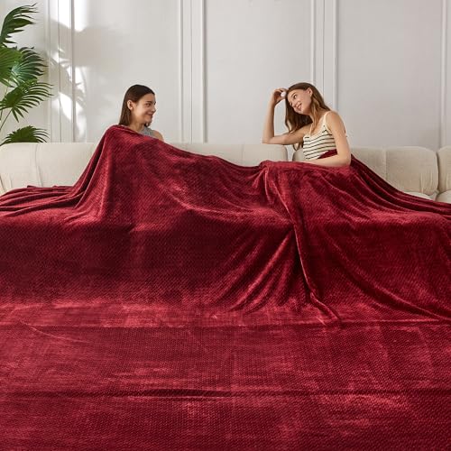 Jacquard Burgandy Red