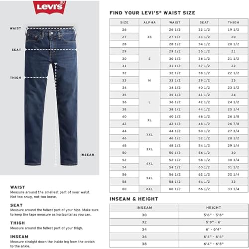 Levi's Men's 511 Slim Fit Jeans (Also Available in Big & Tall), Throttle-Stretch, 36W x 36L
