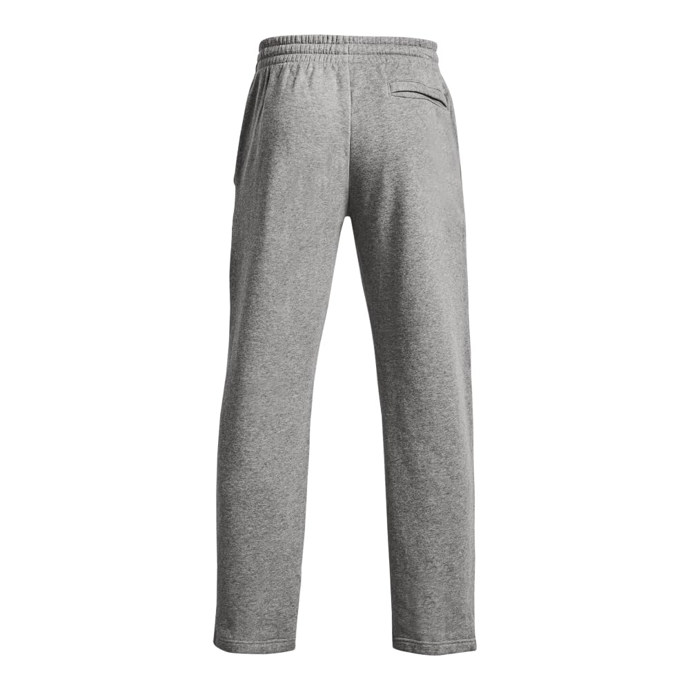 Under Armour Men's Rival Fleece Pants, (025) Castlerock Light Heather / / White, 4X-Large Tall