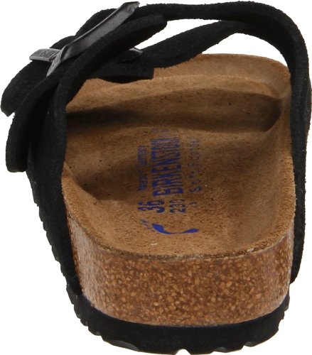 Black Suede Soft Footbed