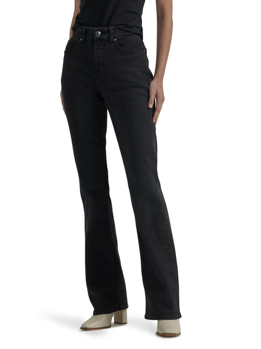 Lee Women's Ultra Lux Comfort with Flex Motion Bootcut Jean, Midnight Bloom, 8 Long