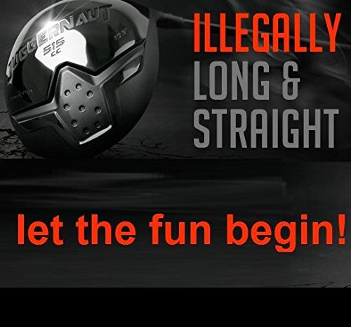 Big Tall Juggernaut Driver Extra Long XL XXL Golf Club 515cc Drivers All Black USGA Illegal Oversized Insanely Massive Huge 2015 Biggest Long Distance Driver (Right, +3" Longer Than Standard = 48")