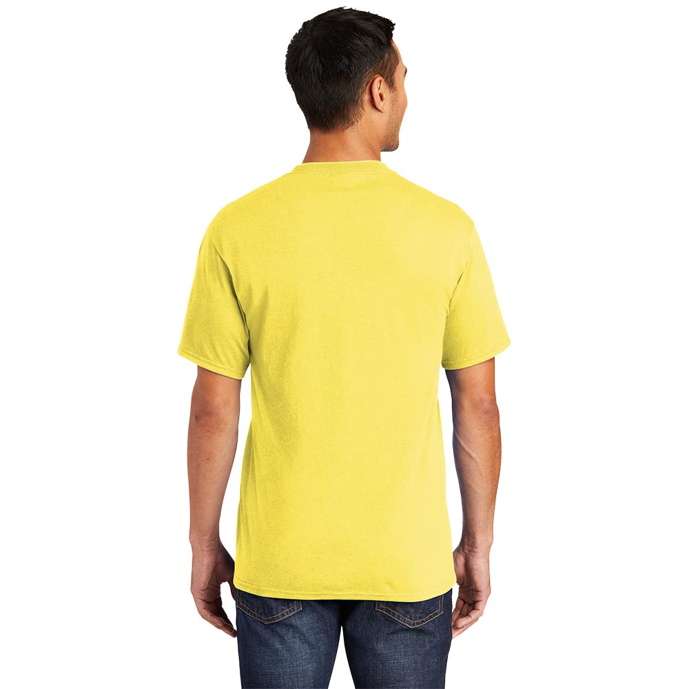 Port & Company Men's Tall 50/50 Cotton/Poly T Shirts 4XLT Yellow