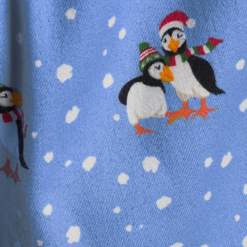 Winter Puffins/Clear Blue Sky