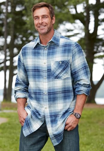 Bright Blue Buffalo Check